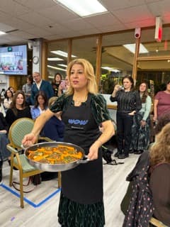 Shabbat kiddush at L'Chaim Center